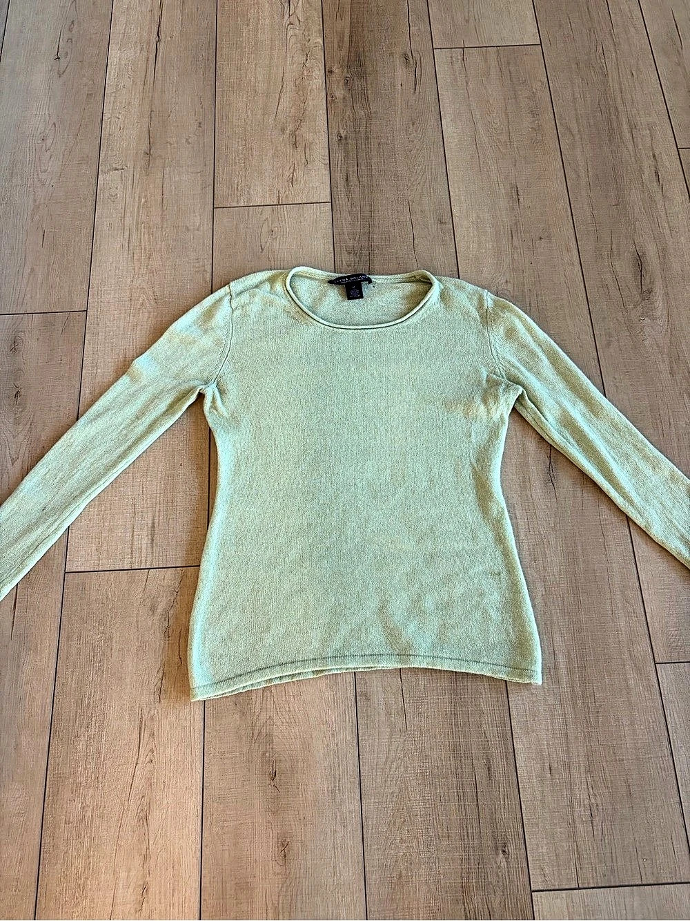 Elena Solano Cashmere Crew Neck Sweater Size Medium